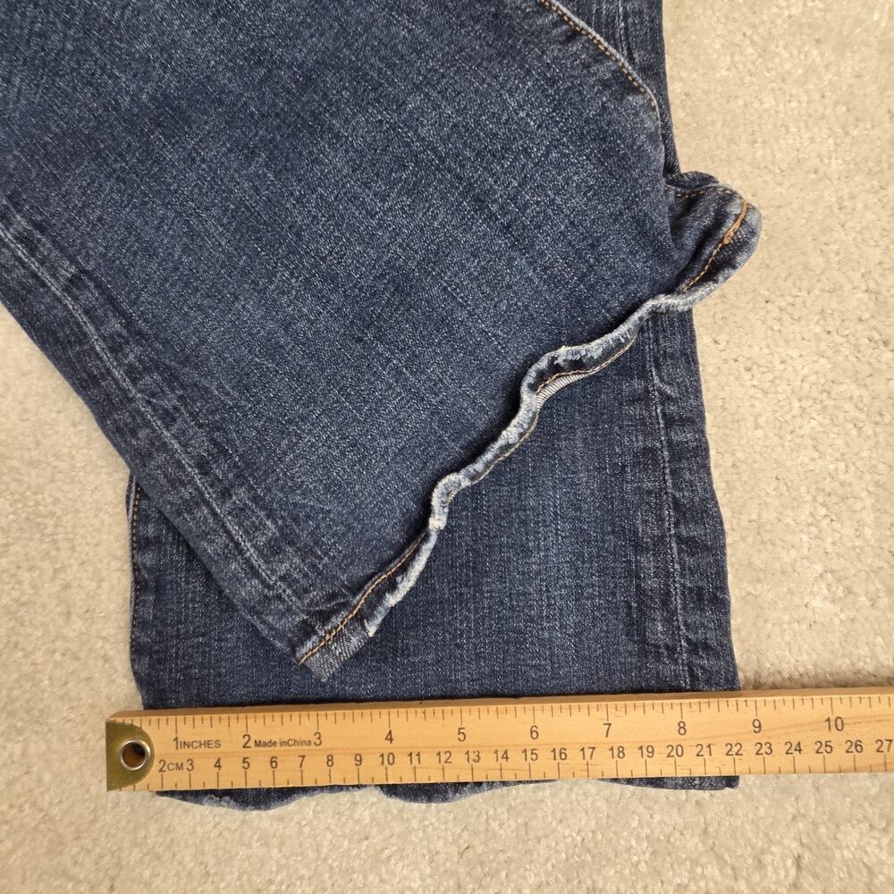 American Eagle AEO Kick Boot Jeans Womens 8 Medium Wash Mid Rise Stretch Denim - Picture 3 of 11